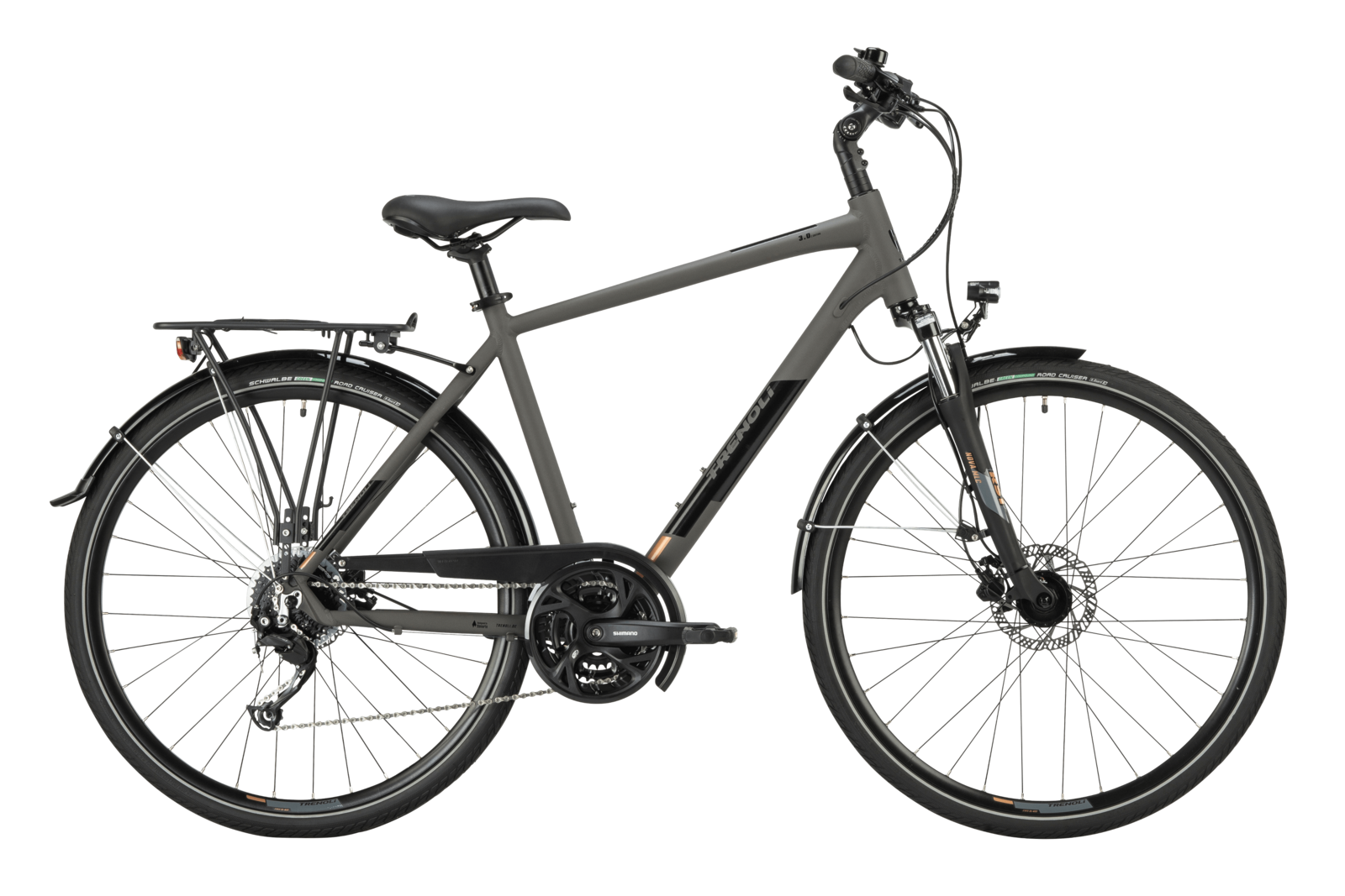 trenoli TAZIO 3.0 sportivo M in dark grey – matt | Trekking-Bike